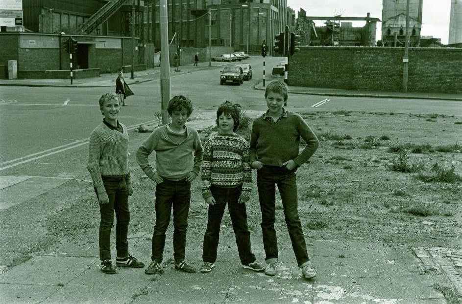 Four lads, Vauxhall Road.
