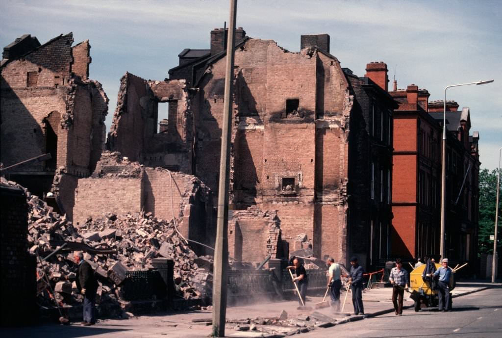 Upper Parliament Street and the Racquet Club in Liverpool , 1980s