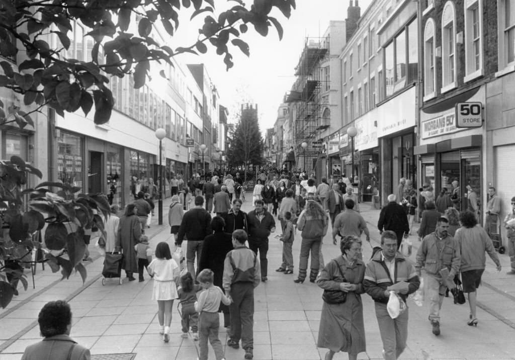 Bold Street, Liverpool, 31st October 1989.