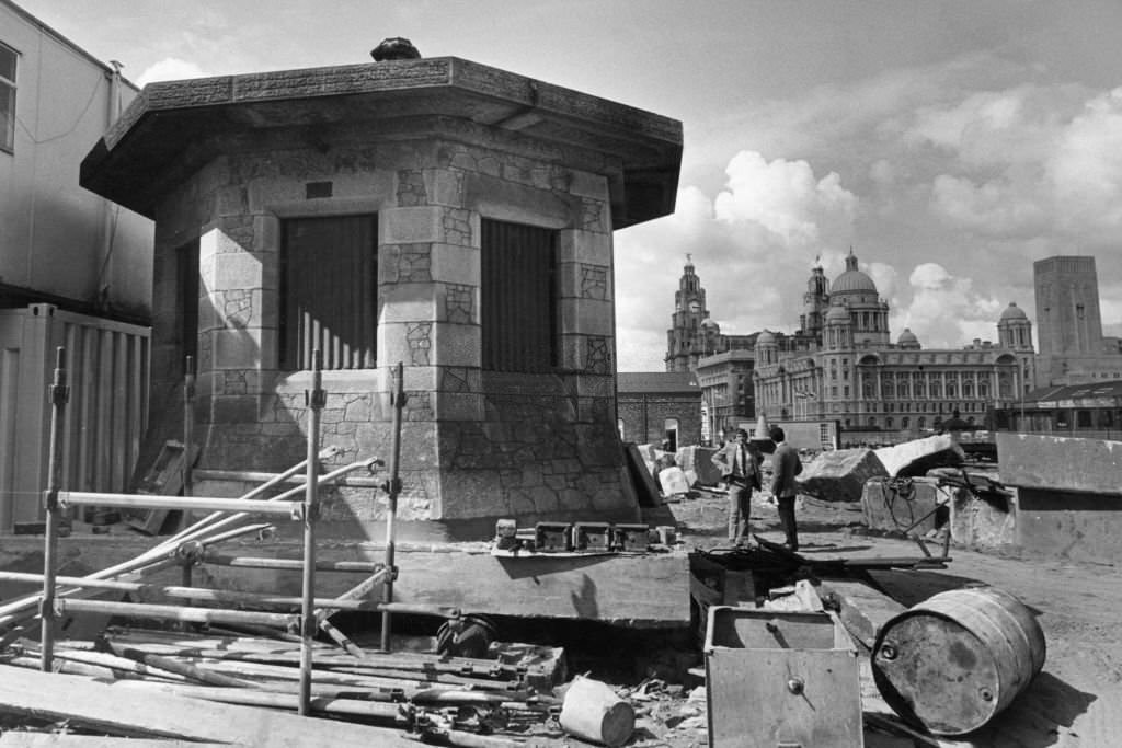 Liverpool Albert Dock re-development 1st August 1983.