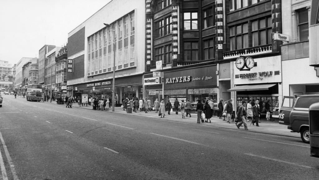 Lord Street Liverpool, Merseyside, 10th July 1980.