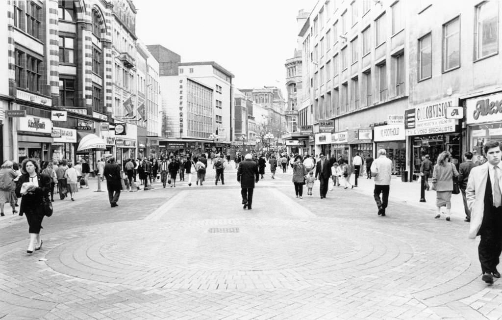 Lord Street Liverpool, 24th July 1989