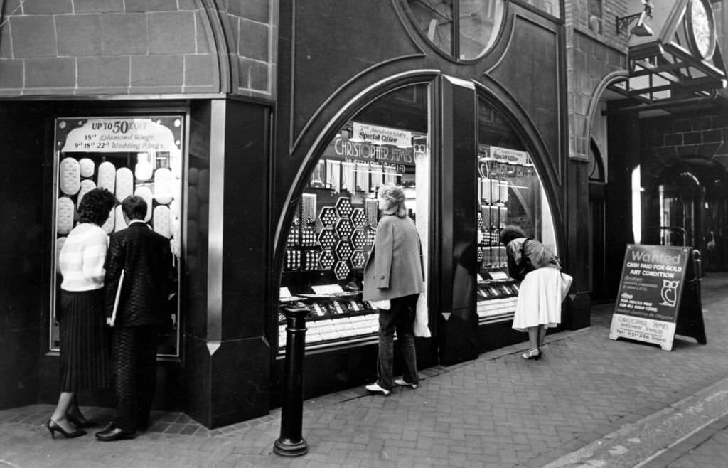 Shops at Cavern Walks, 14th February 1987.