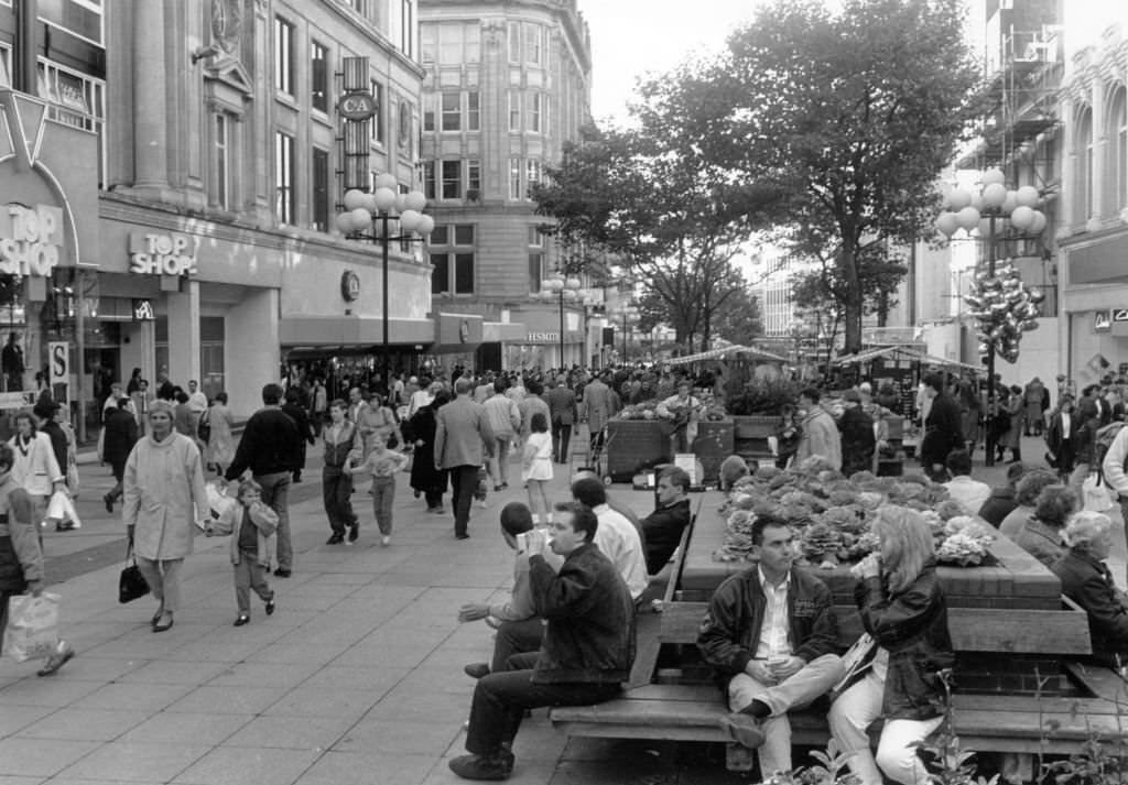 Church Street Liverpool, 31st October 1989.