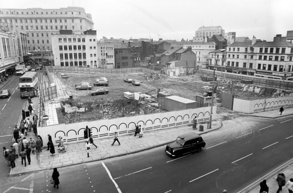 Clayton Square, Liverpool. 17th January 1986.