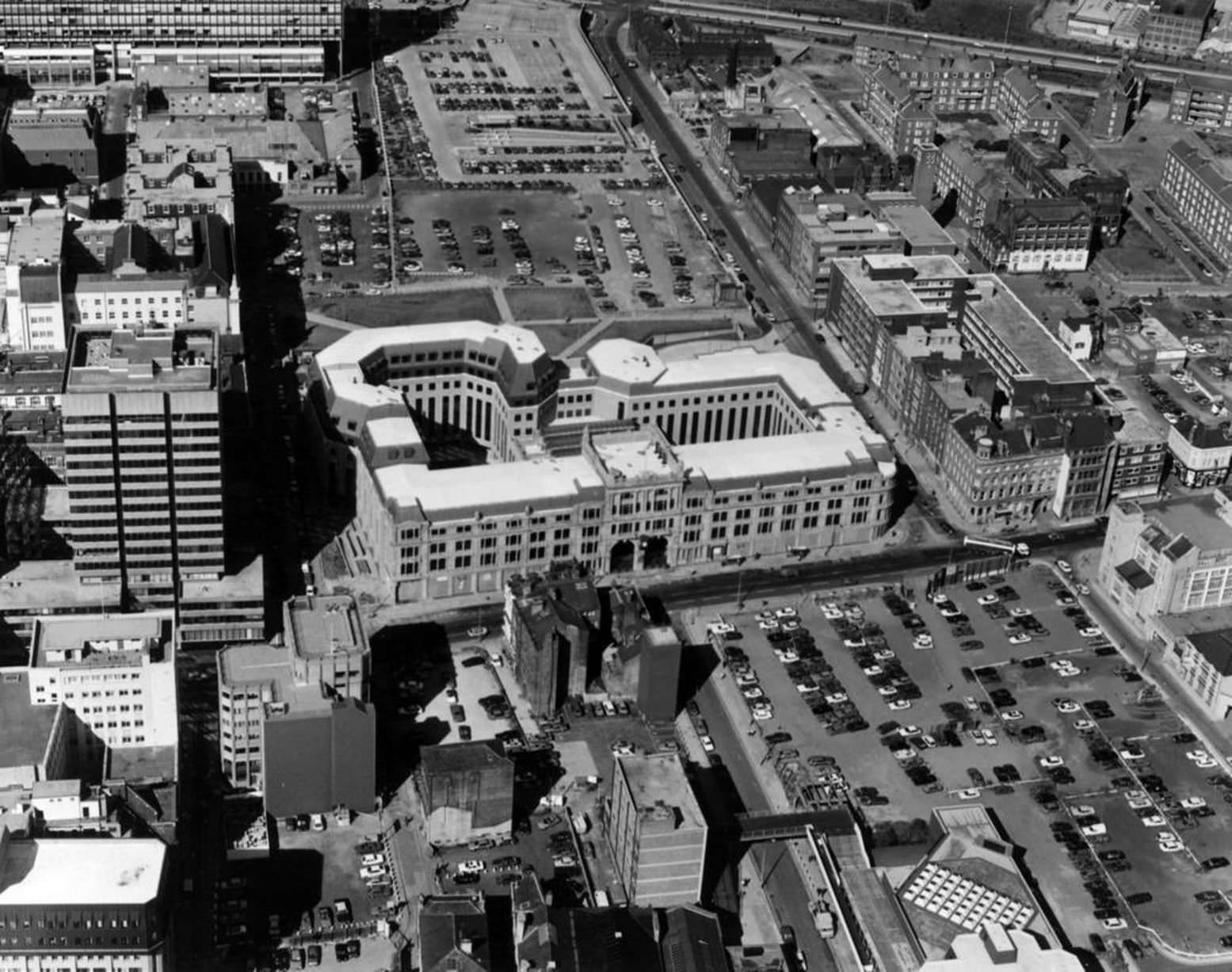 Aerial Views of Liverpool, Merseyside, 11th June 1987.