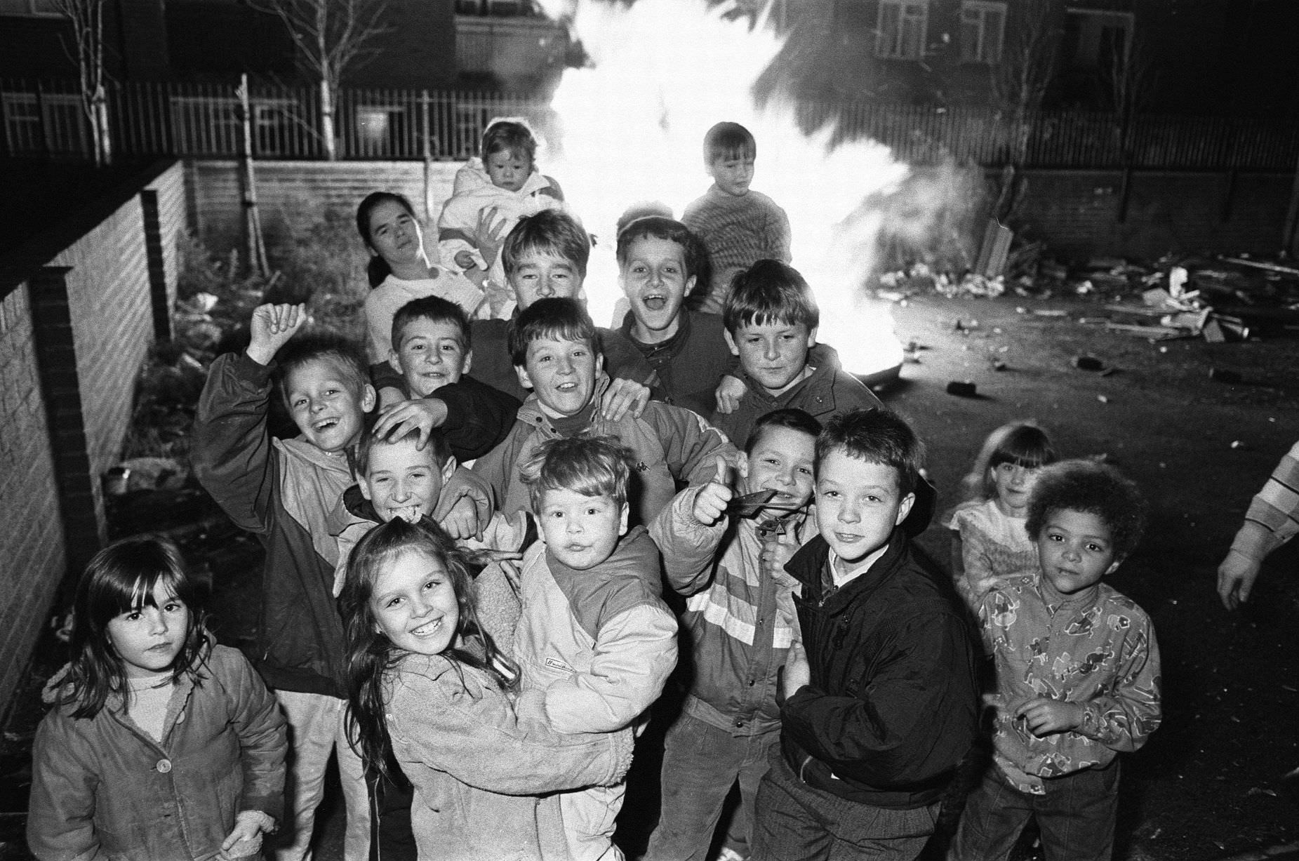 Bonfire Night Kensington, Liverpool, Wednesday 5th November 1986