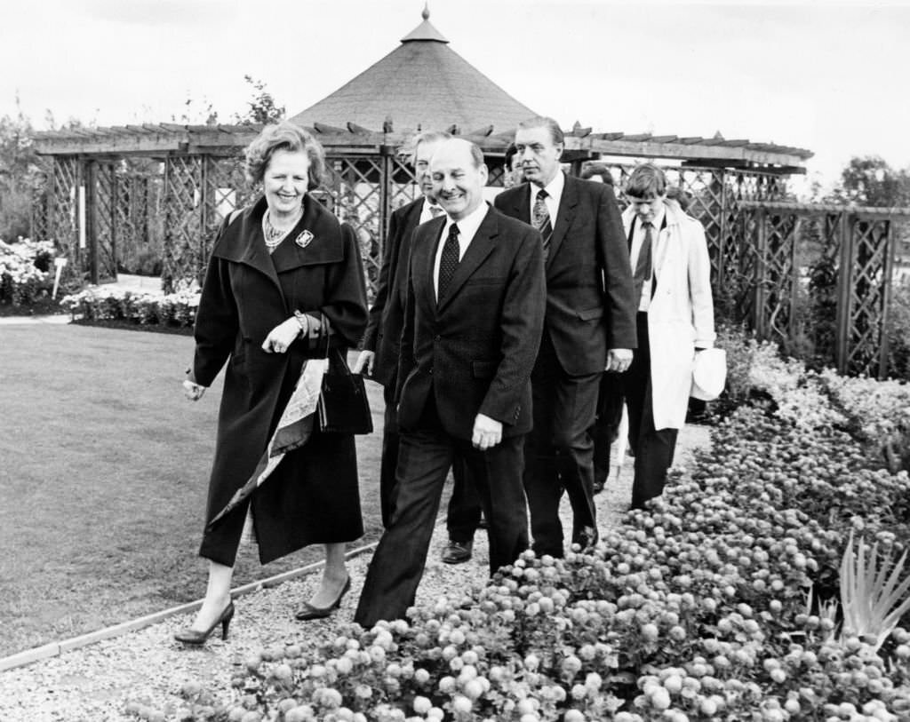 Margaret Thatcher visits Graden Festival, 1984