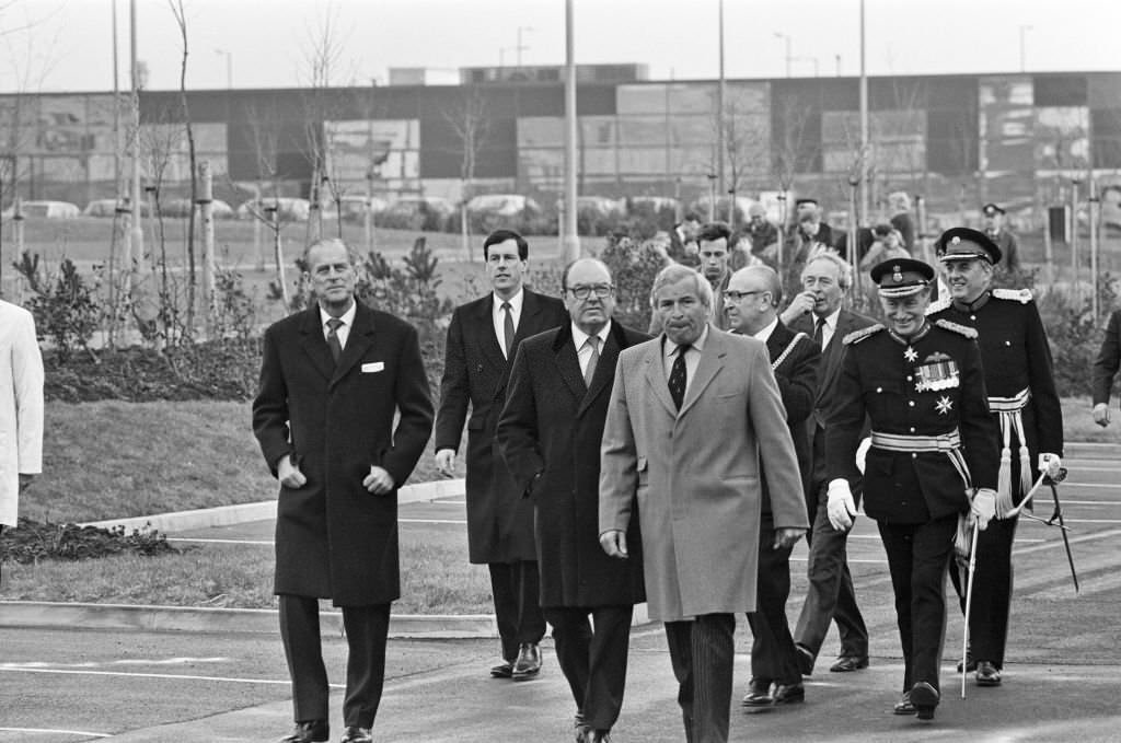 Prince Philip, Duke of Edinburgh visits Wavertree Technology Park, Liverpool, 20th February 1987.