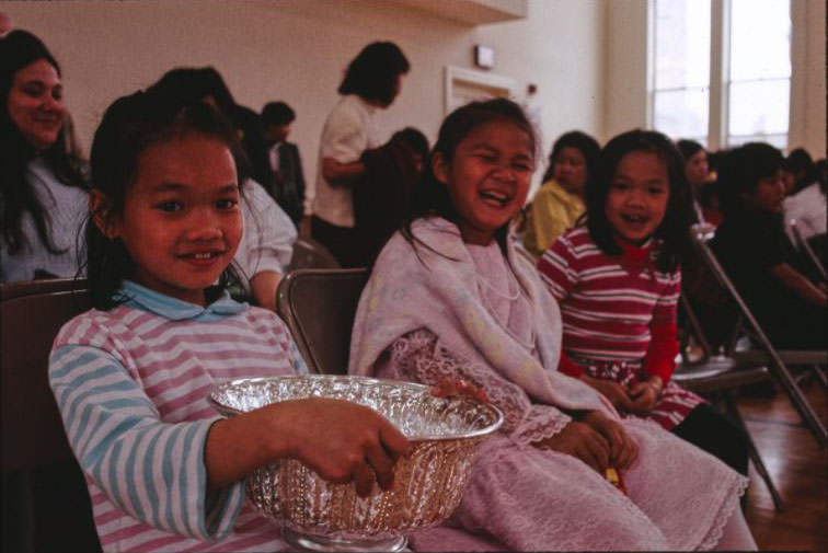 Laotian New Year's celebration, Lowell Girls Club.