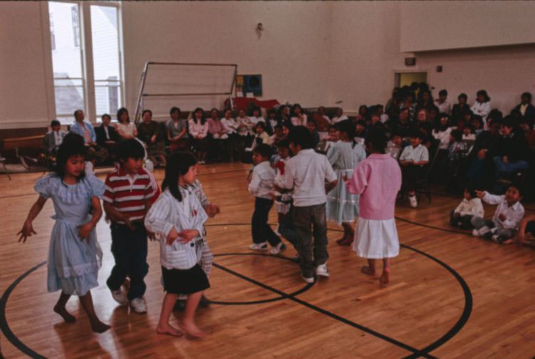 Laotian New Year's celebration, Lowell Girls Club.