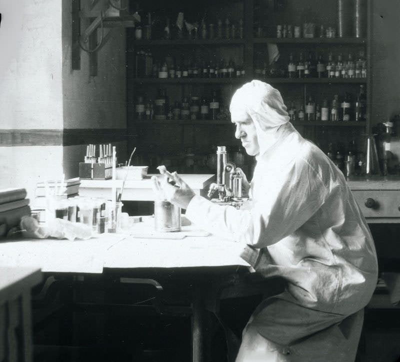 Dr. Young in Vaccine Laboratory, Changchun