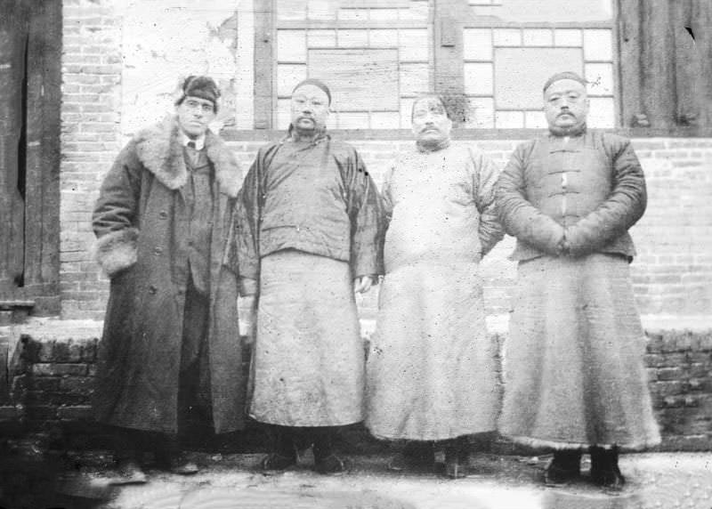 Right to left - Taotai Weng, Taotai Huang, Prefect He, Dr. Young