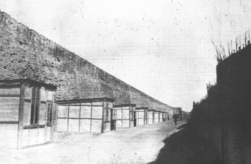 Isolation huts of suspects, Peking