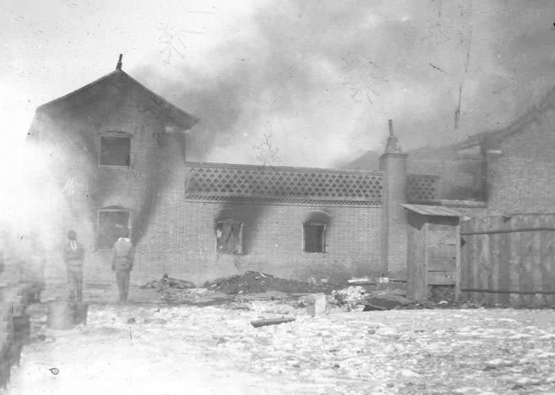 Burning the first plague hospital, Fuchiatien