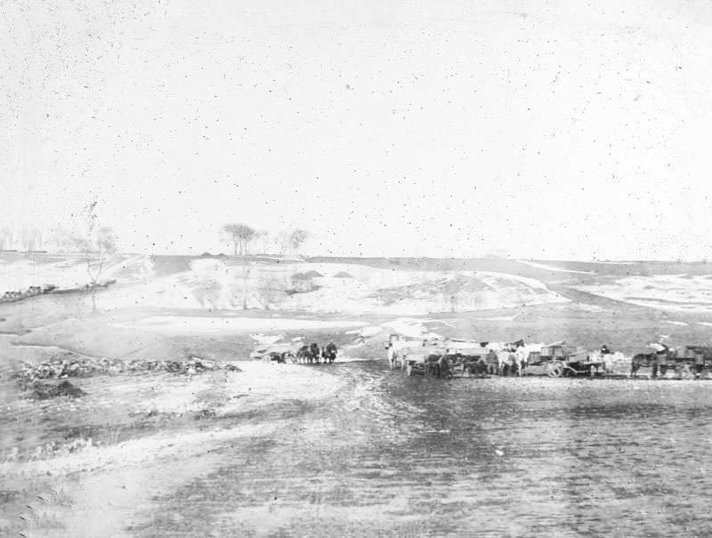 Hauling coffins to cremation, Changchun