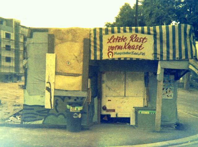 Kiosk: "Last break before prison", Neckarstadt, 1975