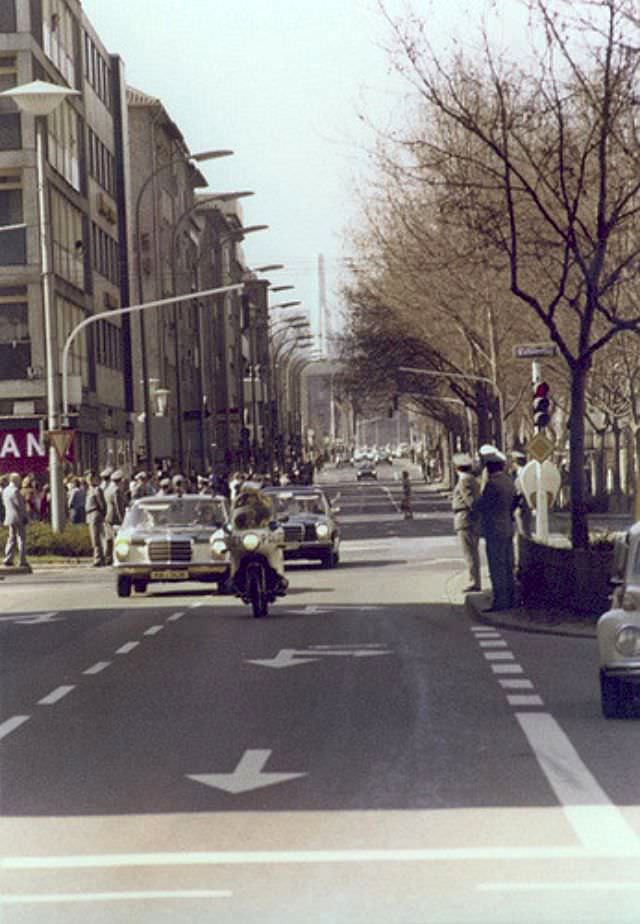 Anwar El Sadat in the Bismarckstr, 1976