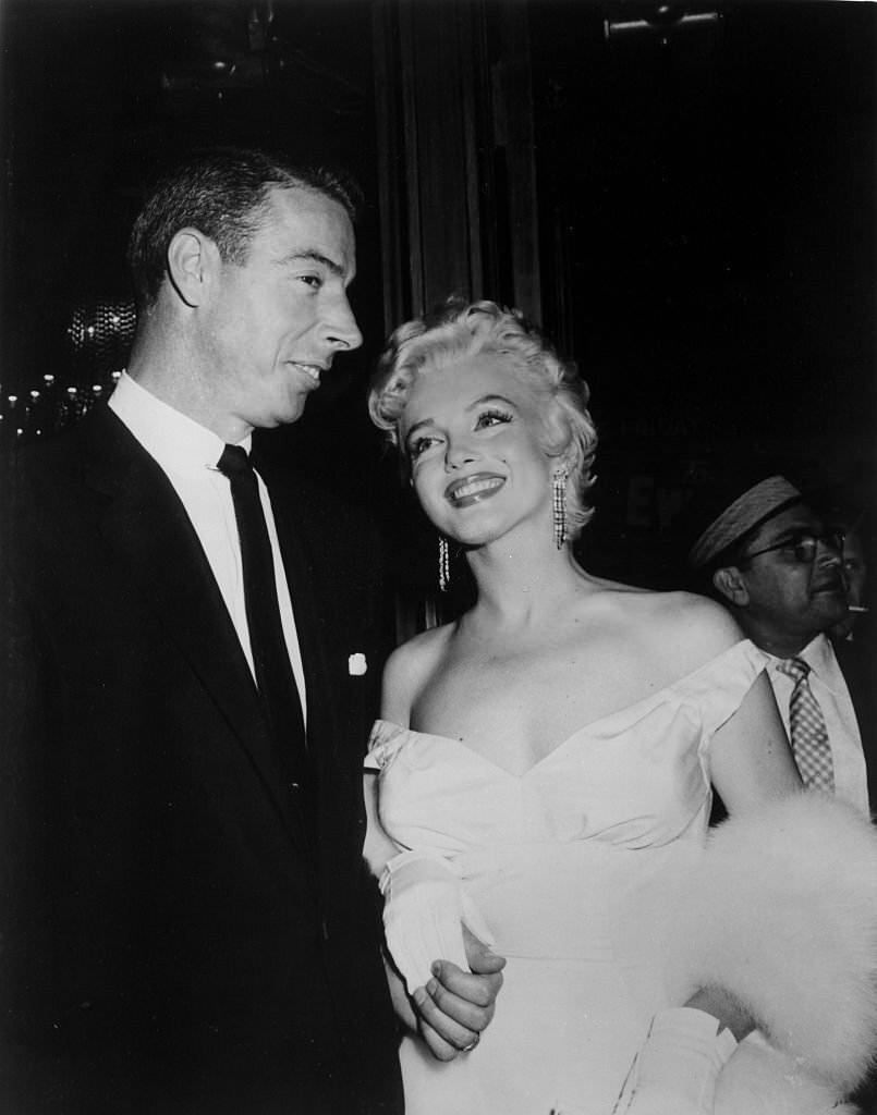 Marilyn Monroe and Joe DiMaggio. (