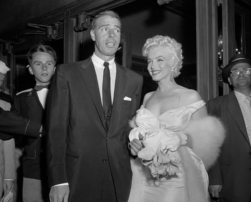 Joe DiMaggio with Marilyn Monroe