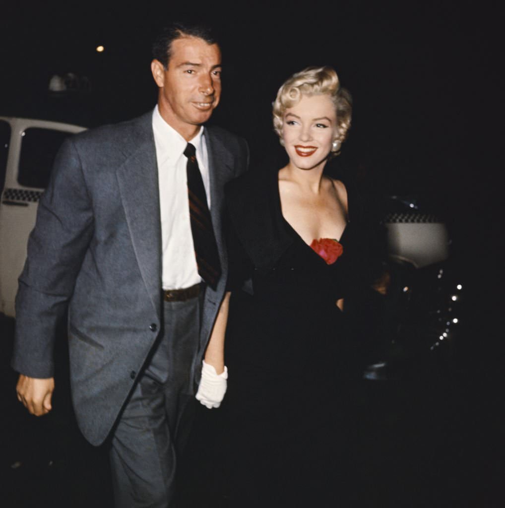 Marilyn Monroe and Joe DiMaggio in San Francisco.