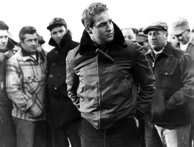 Fabulous Photos of Marlon Brando during the filming of 'On the Waterfront (1954)'