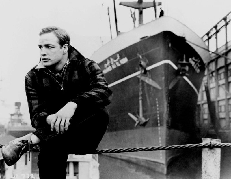 Fabulous Photos of Marlon Brando during the filming of 'On the Waterfront (1954)'