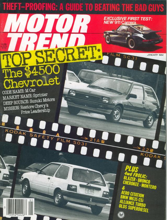 Motor Trend, January 1984