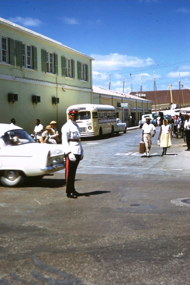 Policeman, Nassau, 1960
