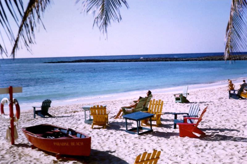 Paradise Beach, Nassau, 1960