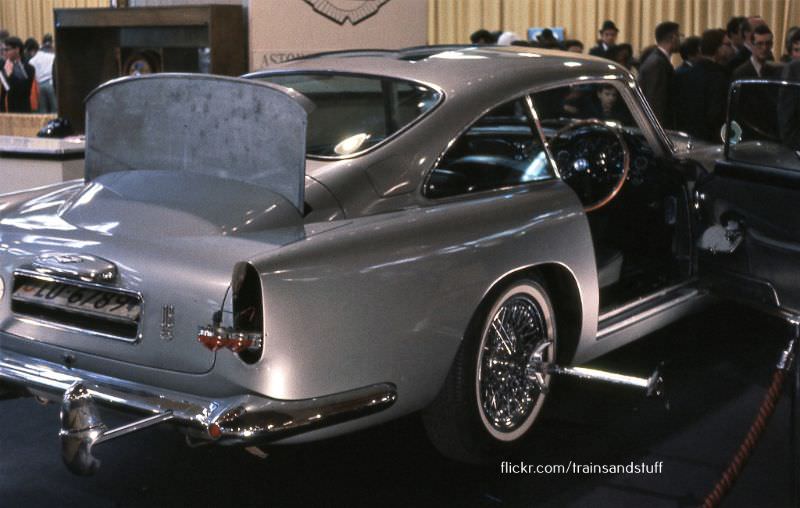 James Bond Aston Martin DB-5 at the New York Auto Show, 1965