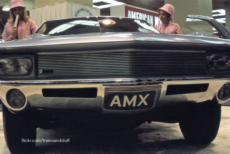 American Motors AMX Prototype (Vignale) at the New York Auto Show, 1966
