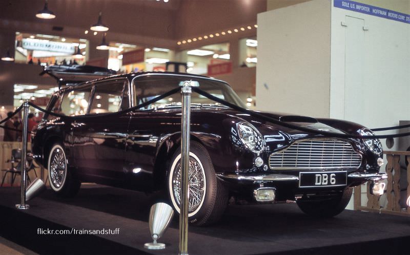 Aston Martin DB-6 at the New York Auto Show, 1966