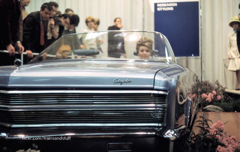 Chrysler 300X Concept Car at the New York Auto Show, 1966