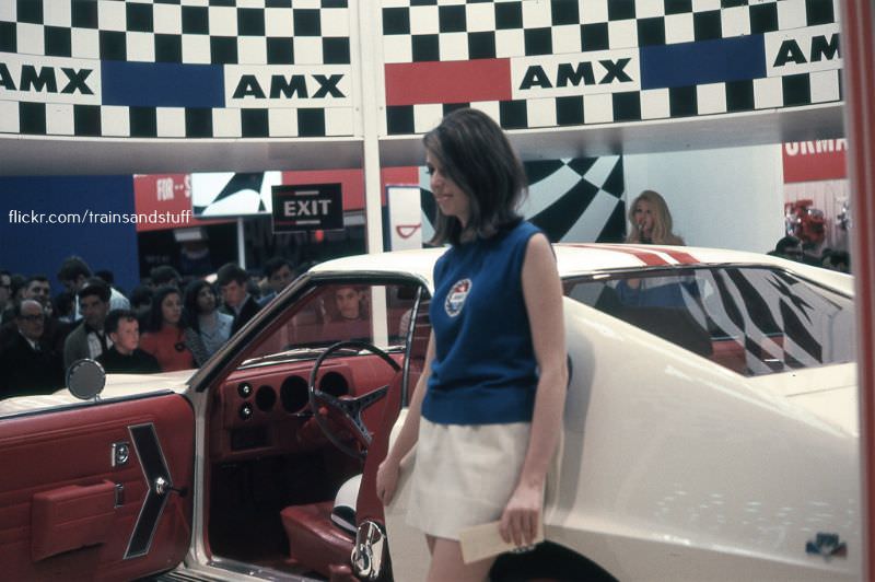AMC AMX at the New York Auto Show, 1968