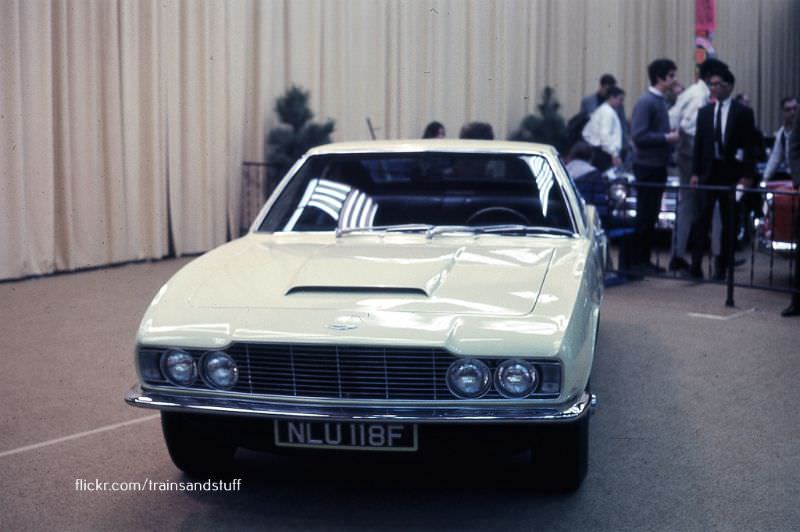 Aston Martin DBS at the New York Auto Show, 1968