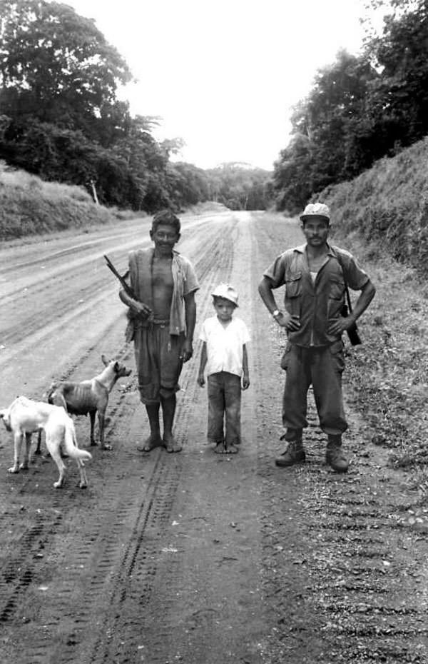 People on road