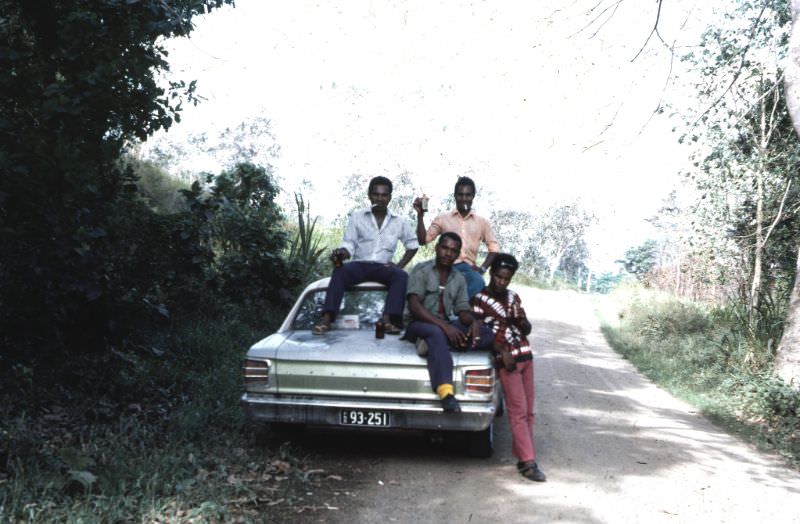 Ford Futura 1971 model on the Rigo Road, near Port Moresby, 1974