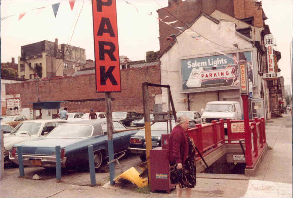 Northeast corner of 13th and Locust Streets, 1980s