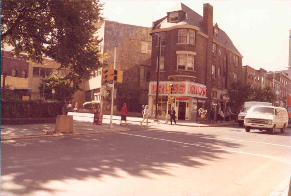 Southeast corner of 22nd and Chestnut Streets, 1980s