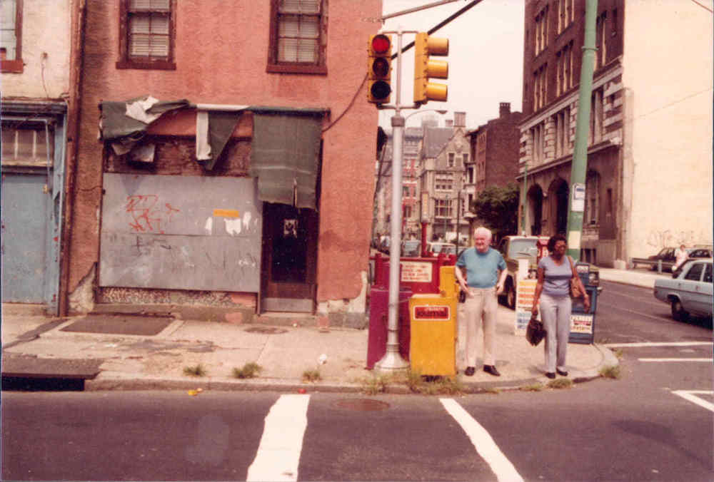 12th and Locust Streets looking north, 1980s