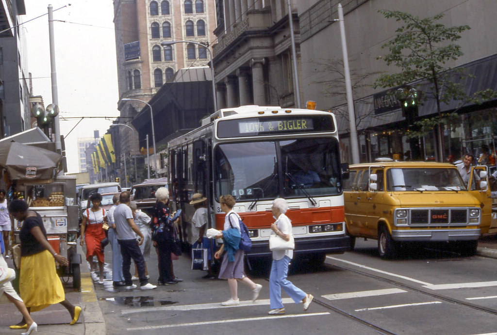 SEPTA bus, Philadelphia, 1980s