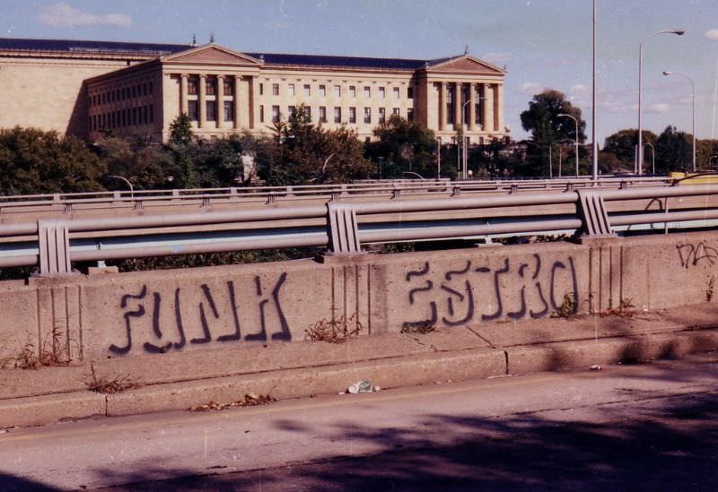 Spring Garden Street Exit, I-76, Philadelphia, 1982