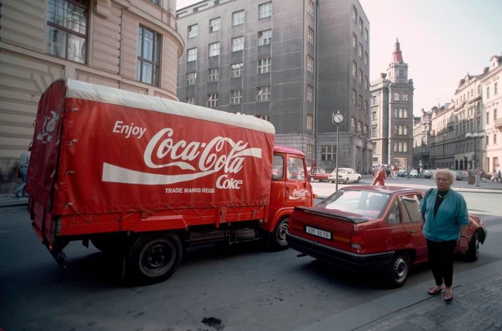 Zatecka Street, Prague, 1990s