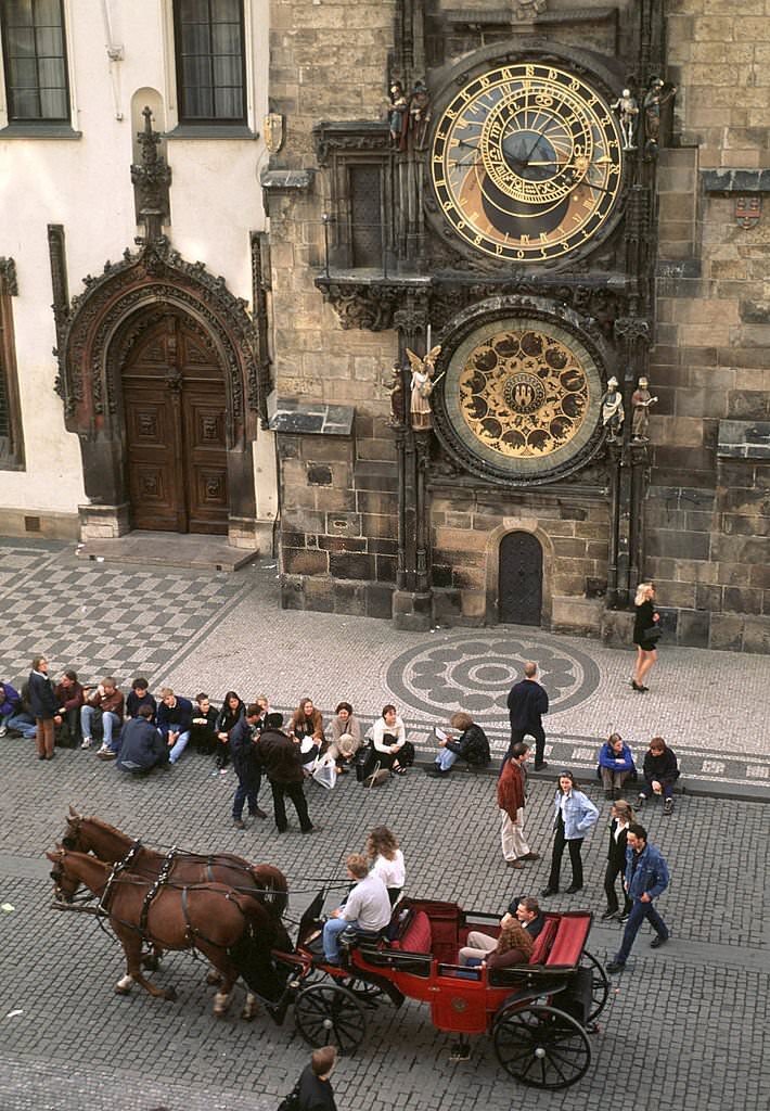 Astronomical Clock at Old Town Square, Prague, 1998