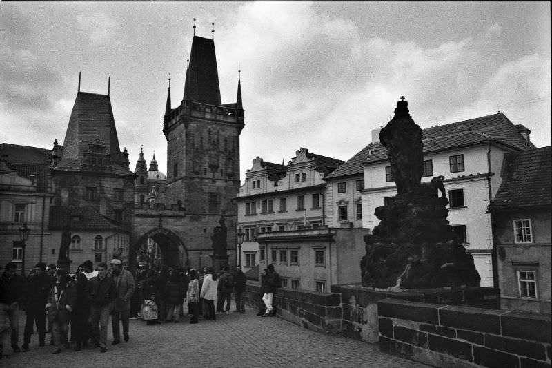 From Charles Bridge, Prague, 1995