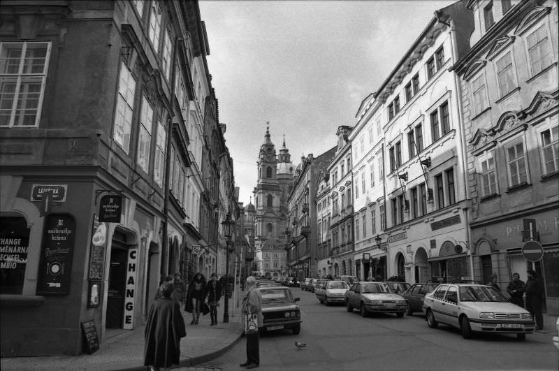 Prague street scenes, 1995