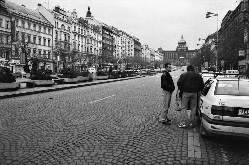 Wenceslas Square, Prague, 1995
