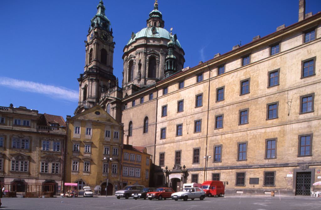 The dome of St. Nicholas Church in Prague, 1994