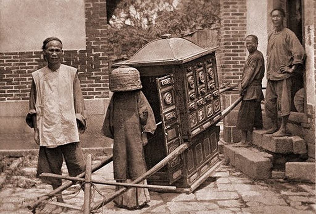 Bride on Her Way to Wedding, Fuzhou Fujian China, 1913